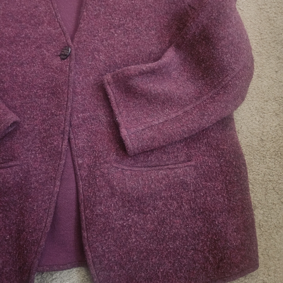 Eileen Fisher Lambswool Cardigan Sweater - Picture 3 of 6